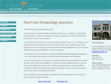 Tablet Screenshot of firstcoastderm.com